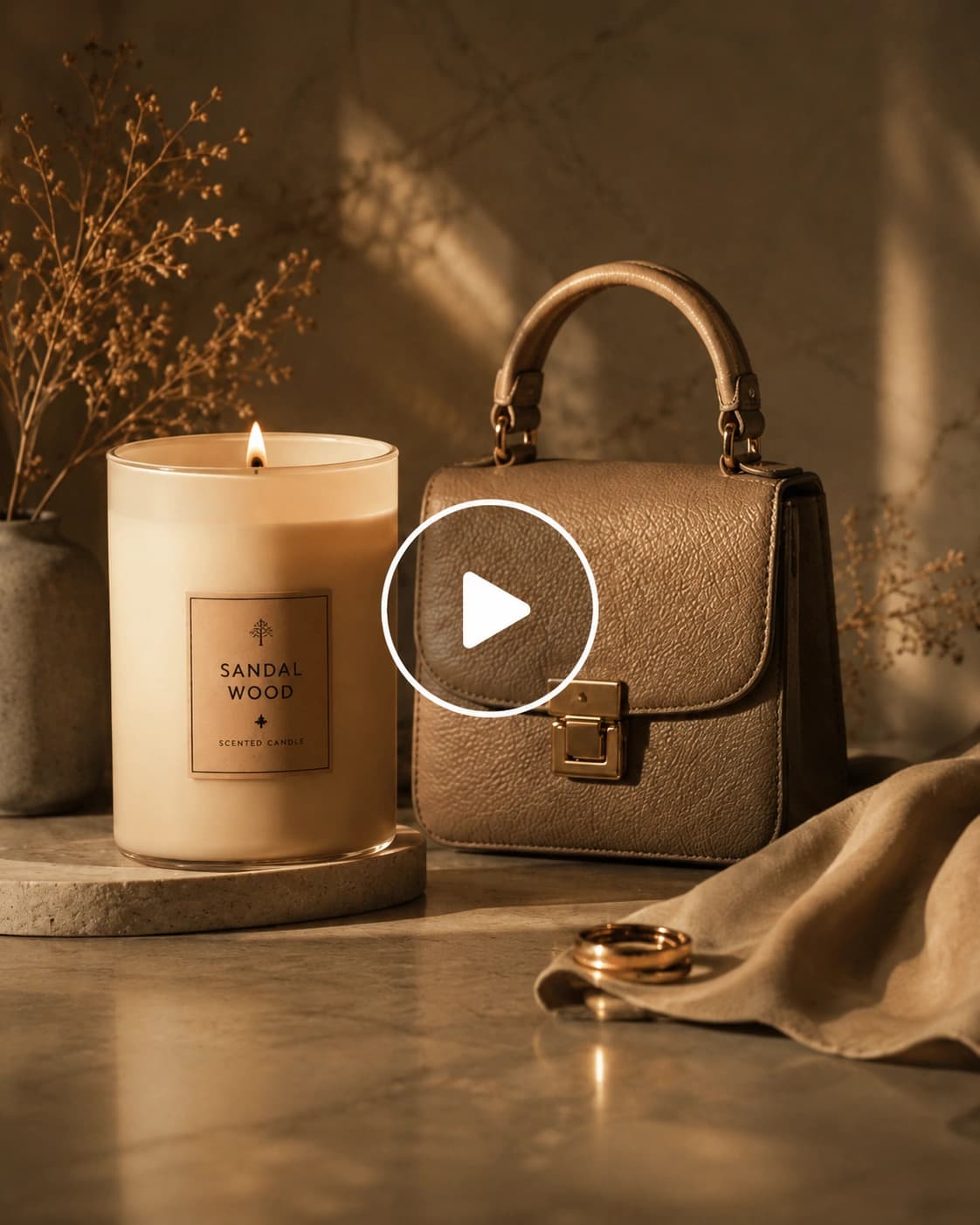 AI video shoot card with product scene